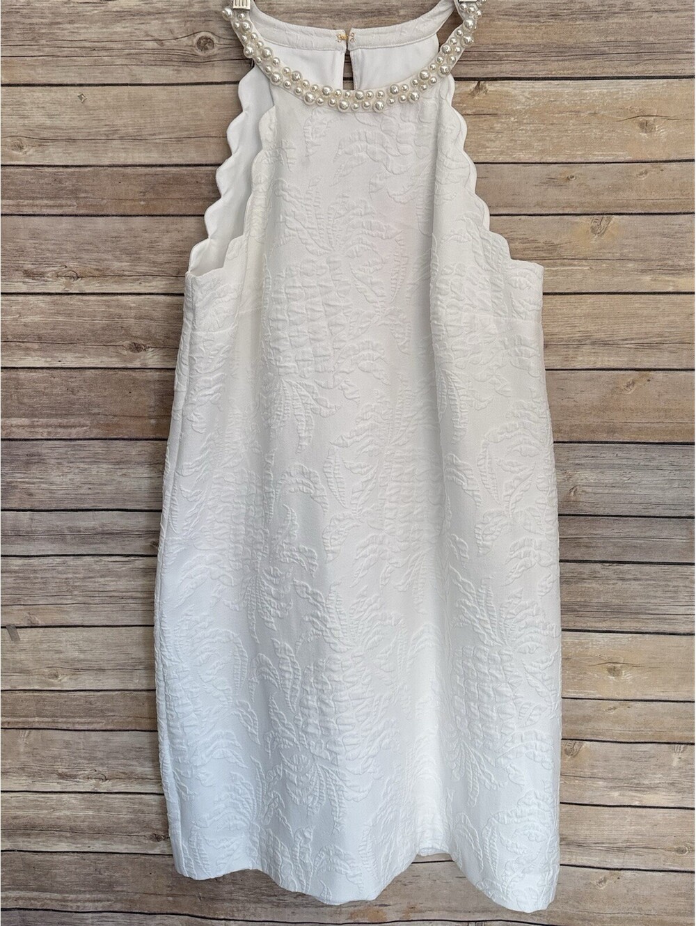 Lilly Pulitzer Tabby Stretch Shift Resort White Pineapple Pucker Jacquard S